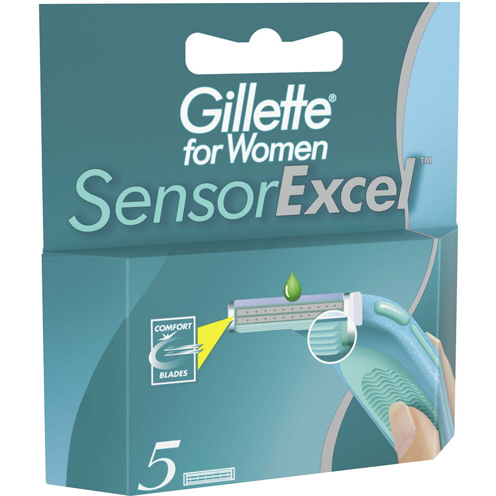 Сменные кассеты для бритвы «Gillette Venus» Sensor Excel, 5 шт #3
