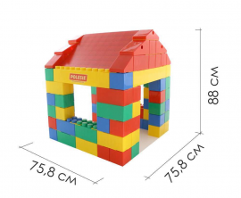 Конструктор строительный "Дом", 134 элемента