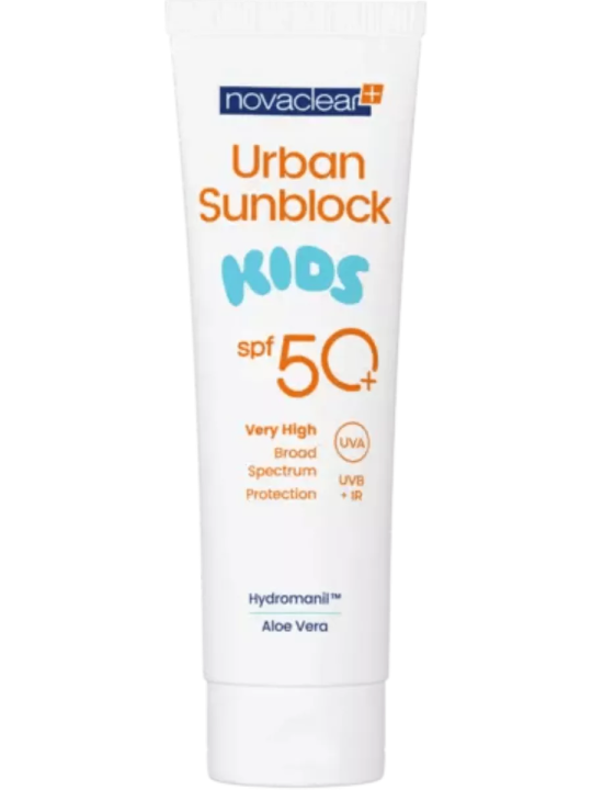 Novaclear Urban Sunblock Kids крем солнцезащитный для детей SPF50+, 125 мл