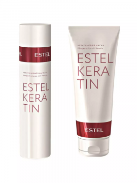 Набор уход для волос Кератиновое восстановление KERATIN ESTEL комплект (Шампунь 250 мл, Маска 250 мл)