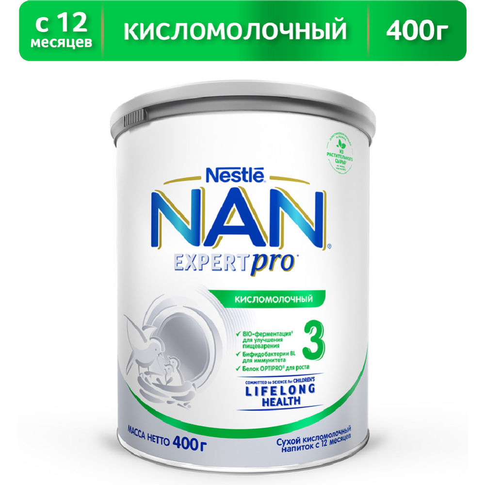 Напиток кисломолочный сухой «Nestle» NAN 3, 400 г #0