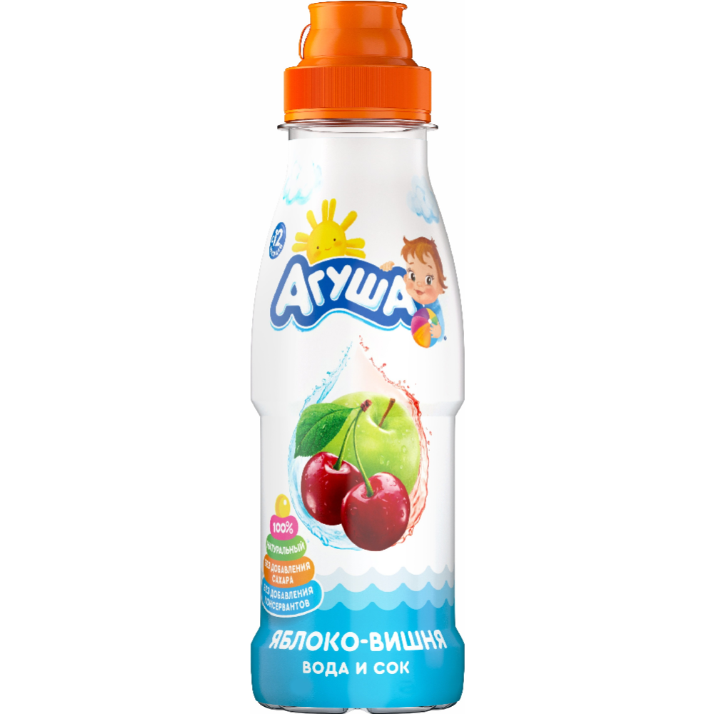 Напиток сокосодержащий детский «Агуша» яблоко/вишня, 300 мл #1