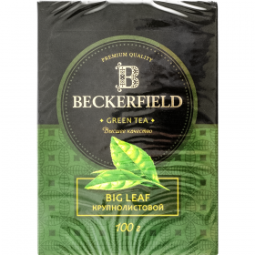 Чай зе­ле­ный «Beckerfield» круп­но­ли­сто­вой, 100 г