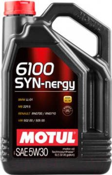 Моторное масло синтетическое  MOTUL 5W30 (5L) 6100 SYN-NERGY
