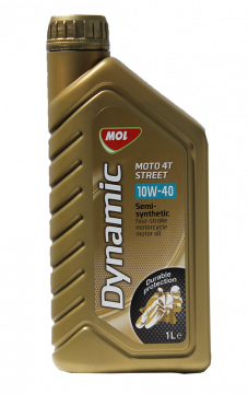 Полусинтетическое моторное масло MOL Dynamic Moto 4T Street 10W-40 (1л)