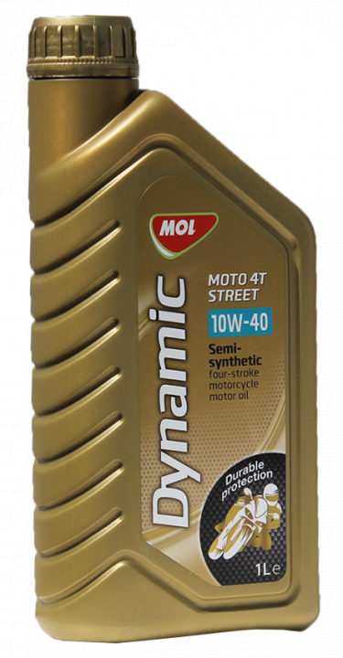 Полусинтетическое моторное масло MOL Dynamic Moto 4T Street 10W-40 (1л)