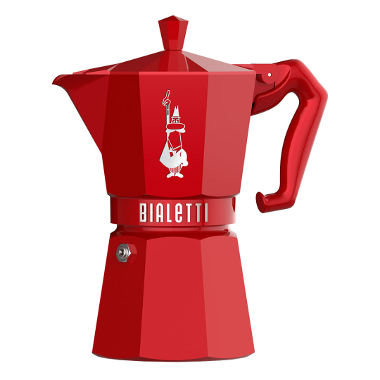 Гейзерная кофеварка Bialetti Moka Exclusive Red 6 порций (270мл)