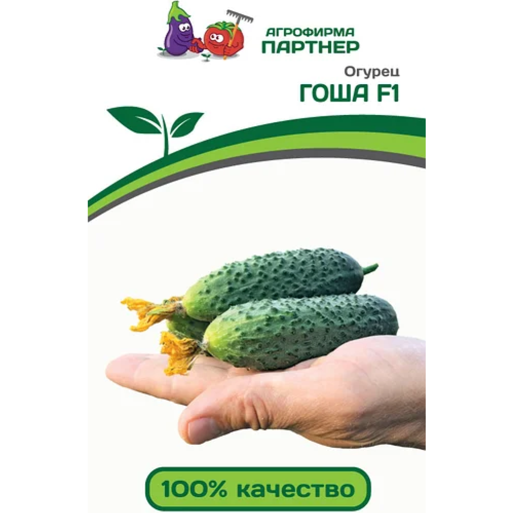Семена огурцов «Зеленая Русь» Гоша F1, 3 пакетика