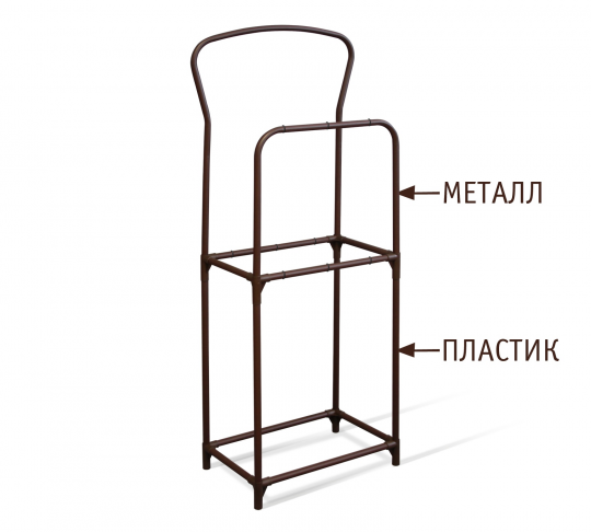 Вешалка костюмная SHT-SUR3 (коричневый муар/коричневый)