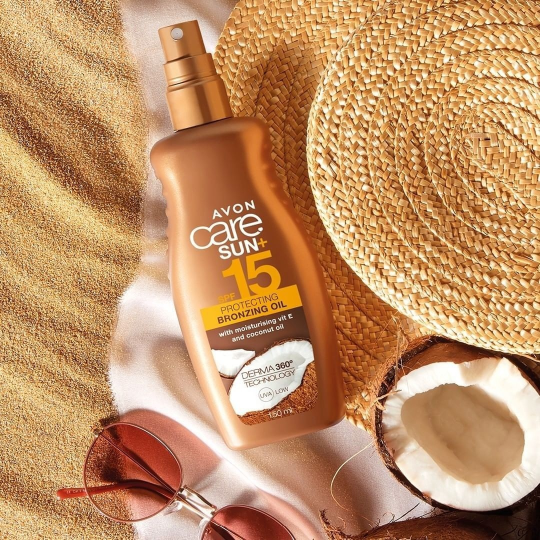 Солнцезащитное масло для загара Avon, SPF 15, 150 мл