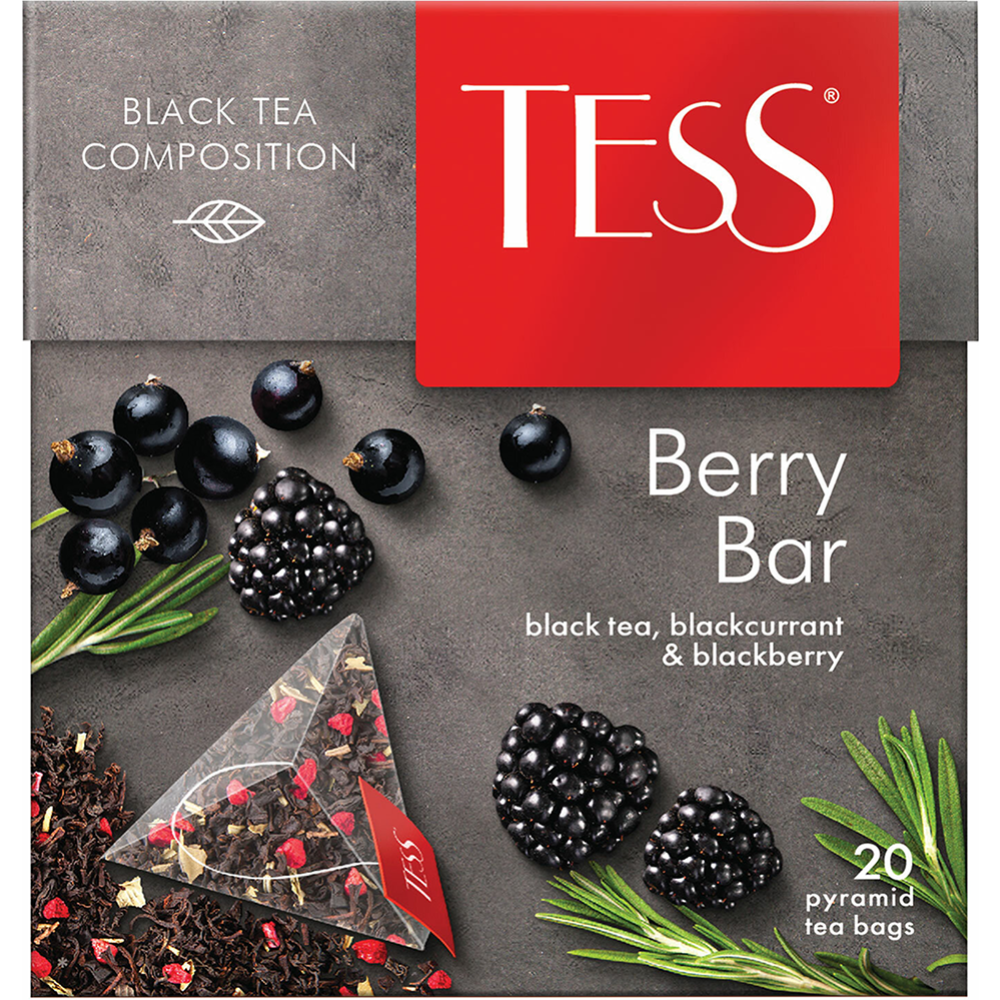 Чай черный «Tess» Berry Bar, 20х1.8 г #0