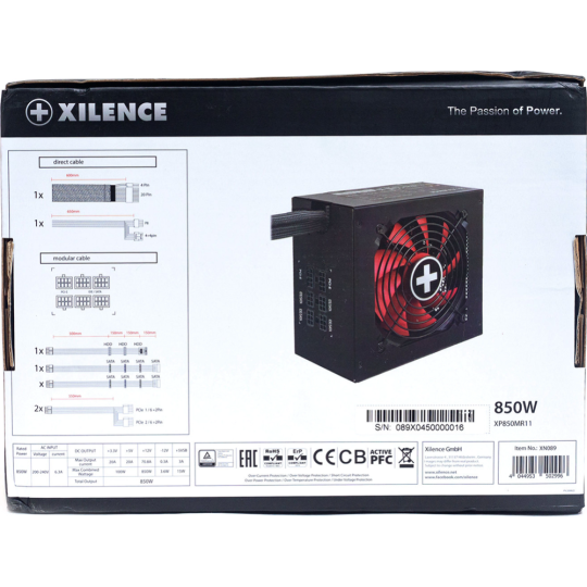 Блок питания «Xilence» Performance A+ III, XP850MR11 850W 