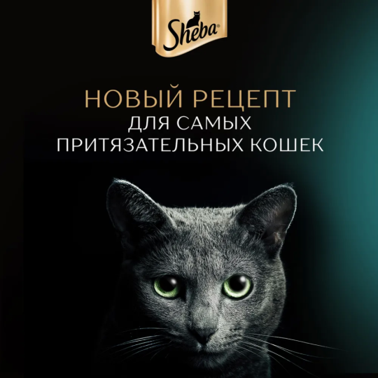 Корм для кошек «Sheba Pleasure» из курицы и индейки в соусе, 28х75 г