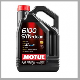 Моторное масло синтетическое Motul 6100 syn-clean, 5W-30, 5л