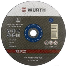 Диск отрезной «Wurth» Red Line, 669203550