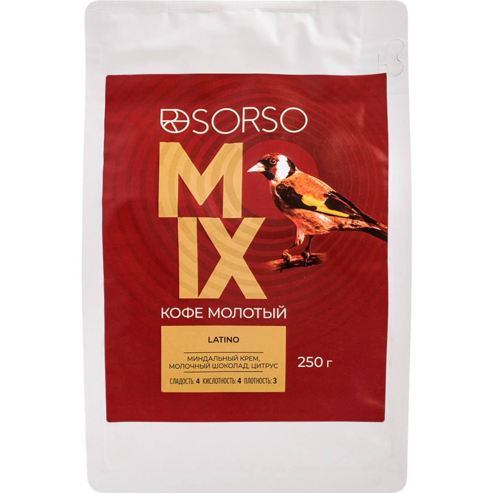 Кофе молотый «Sorso» Espresso Blend Latino, 100% арабика, 250 г #0