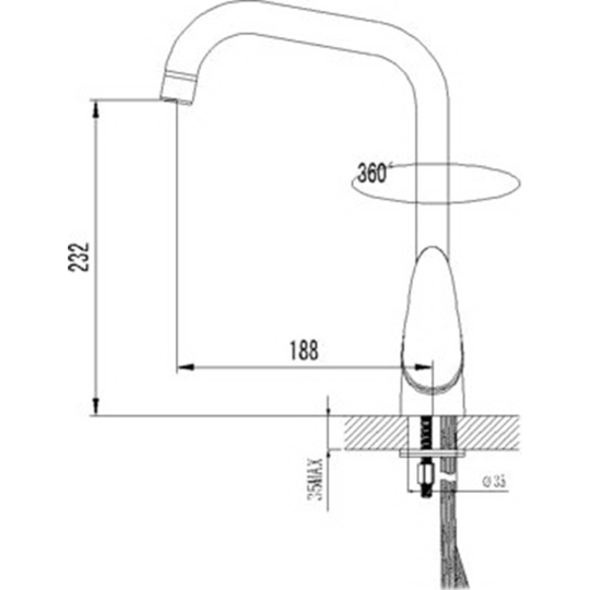 Смеситель «Lemark» Pramen, LM3305C