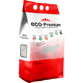 Наполнитель для туалета «ECO-Premium » комкующийся древесный, blue, 7.6 кг