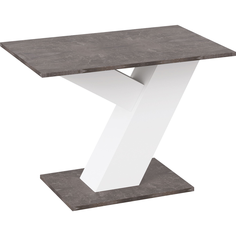 Обеденный стол «ТриЯ» Рейн Тип 1, ателье темный/белый ясень, 110х70 см