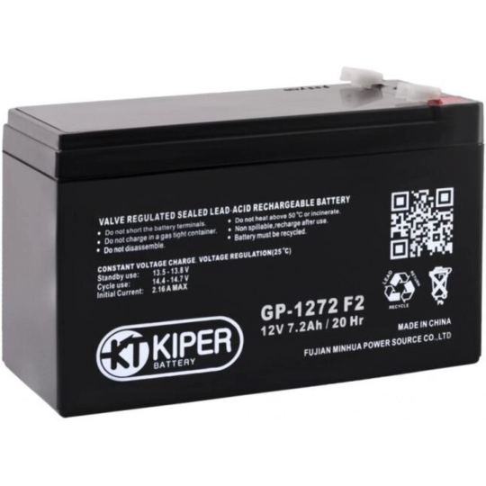 Батарея для ИБП «Kiper» GP-1272 28W F1, 12V/7.2Ah