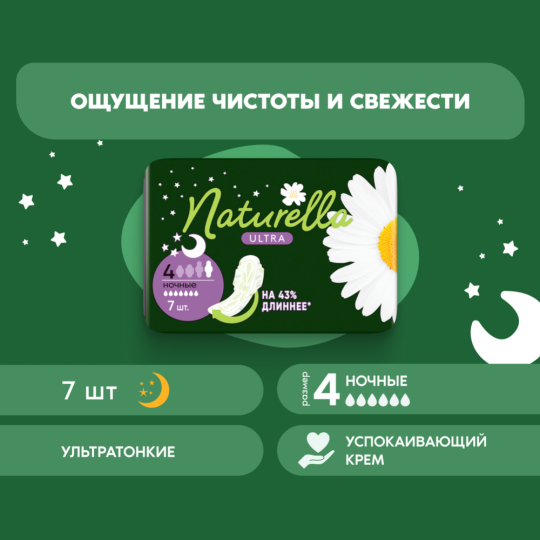 Гигиенические прокладки «Naturella» Ultra ароматизированные, 7 шт