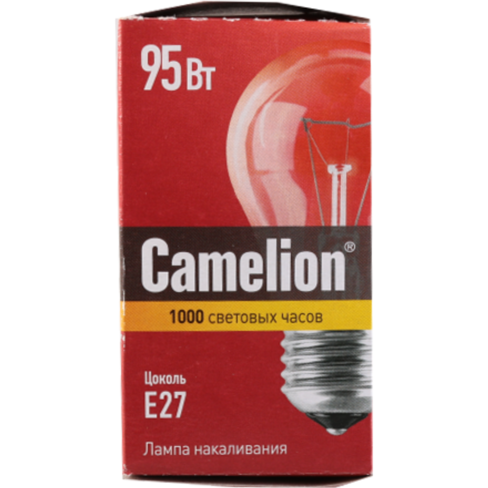 Лампа на­ка­ли­ва­ния «Camelion» 95/A/CL/E27