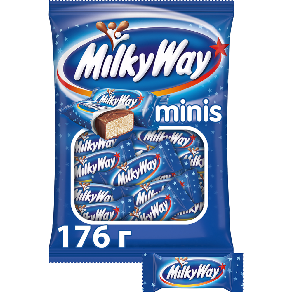 Конфеты глазированные «Milky Way» Minis, 176 г #0