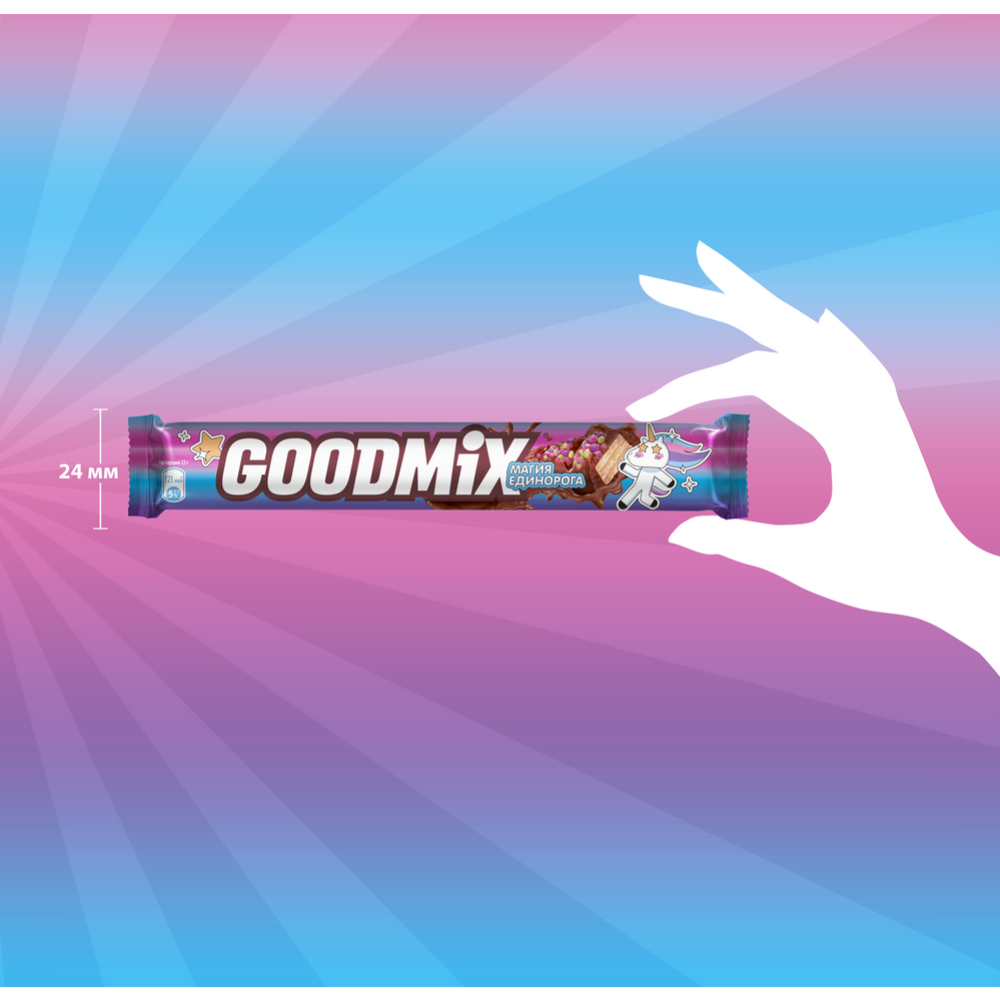 Конфета «Goodmix» со вкусом малины и пломбира, 46 г