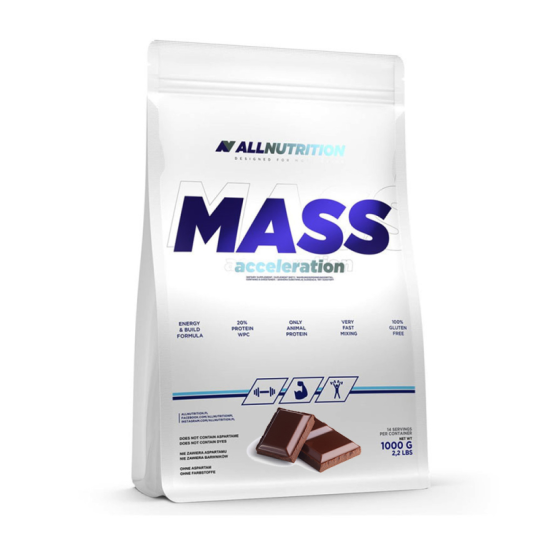 Гейнер Mass Acceleration 1000 г Allnutrition Шоколад (Польша)