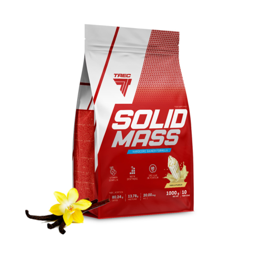 ГЕЙНЕР TREC NUTRITION SOLID MASS (1000 ГР) ВАНИЛЬ (Польша)