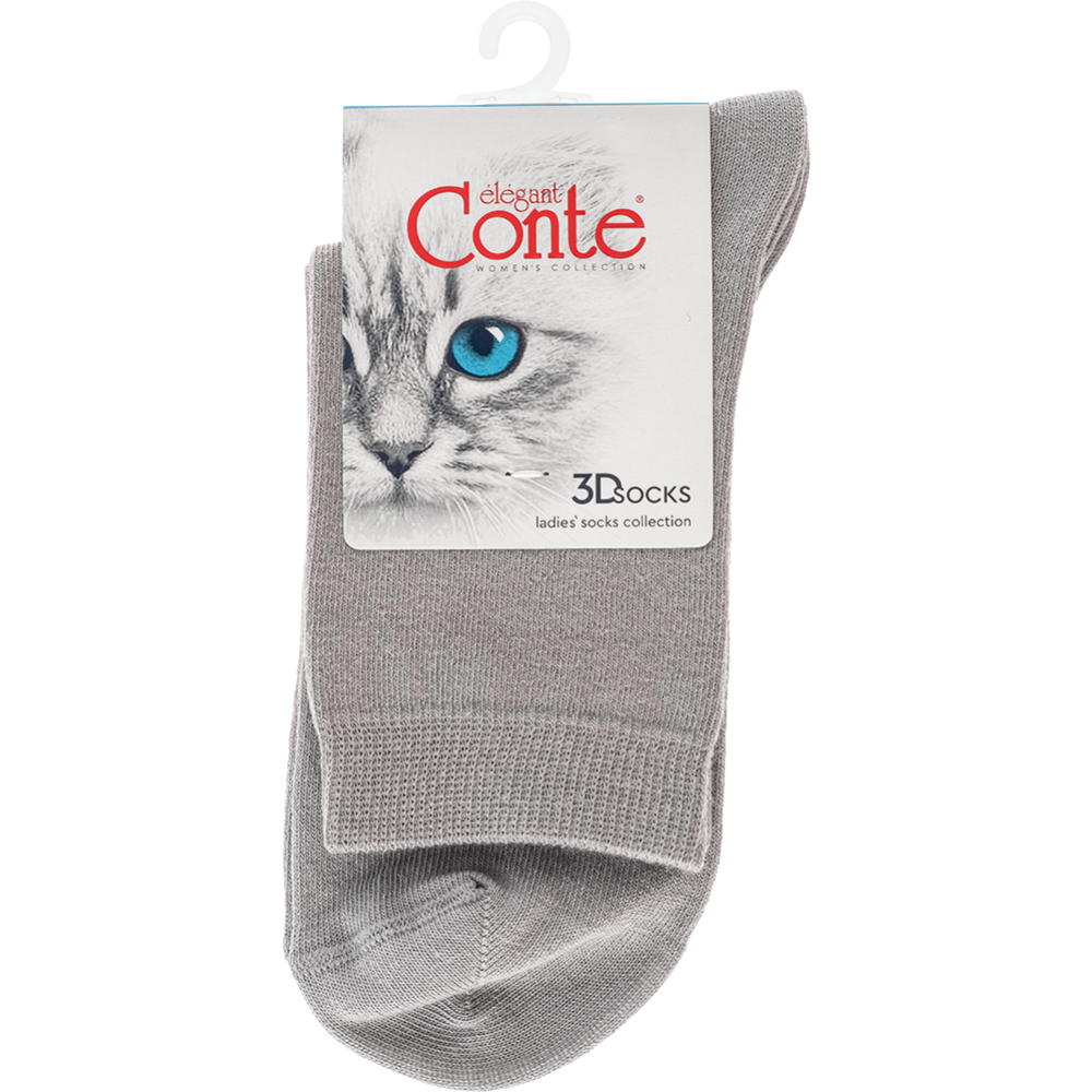 Носки женские «Conte Elegant» 3DSocks, размер 23-25, 000 серый