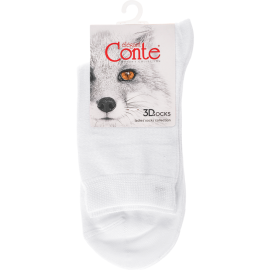 Носки женские «Conte Elegant» 3DSocks, размер 25-27, 000 белый