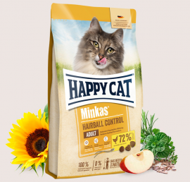 Сухой корм для кошек Happy Cat Minkas Hairball Control с птицей, 10 кг