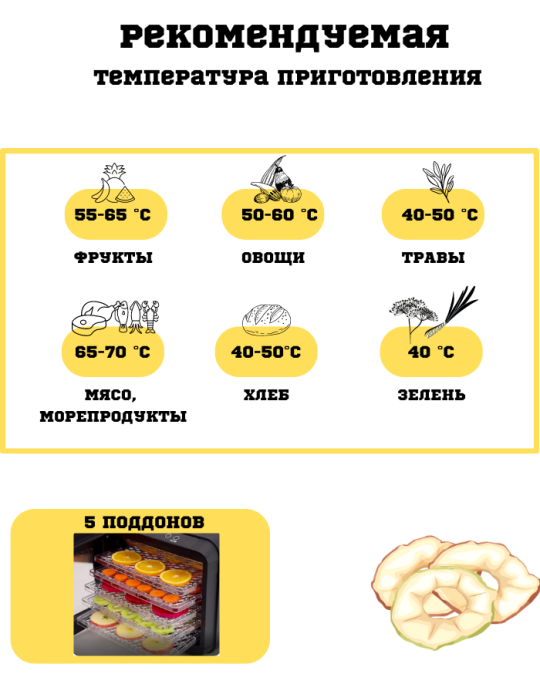 Электросушилка-дегидратор "Sonifer" 4017, 5 поддонов