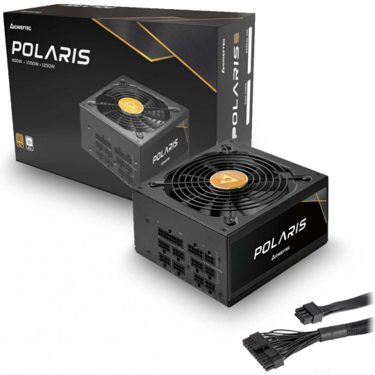 Блок питания «Chieftec» Polaris Gold Modular 80Plus APFC Retail 6xPCI-E, PPS-1250FC