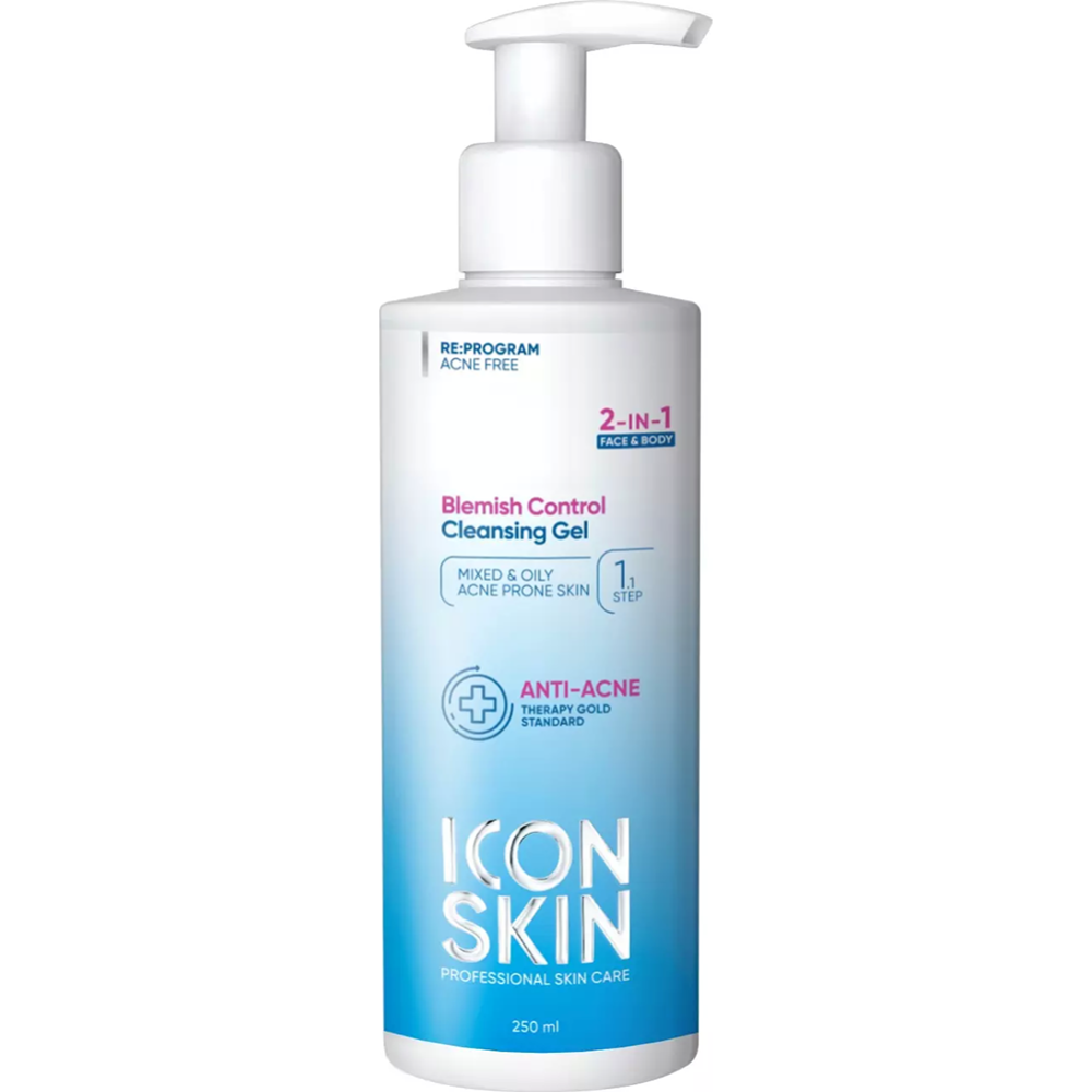 Гель для умывания «Icon Skin» 2в1 Blemish Control, 250 мл