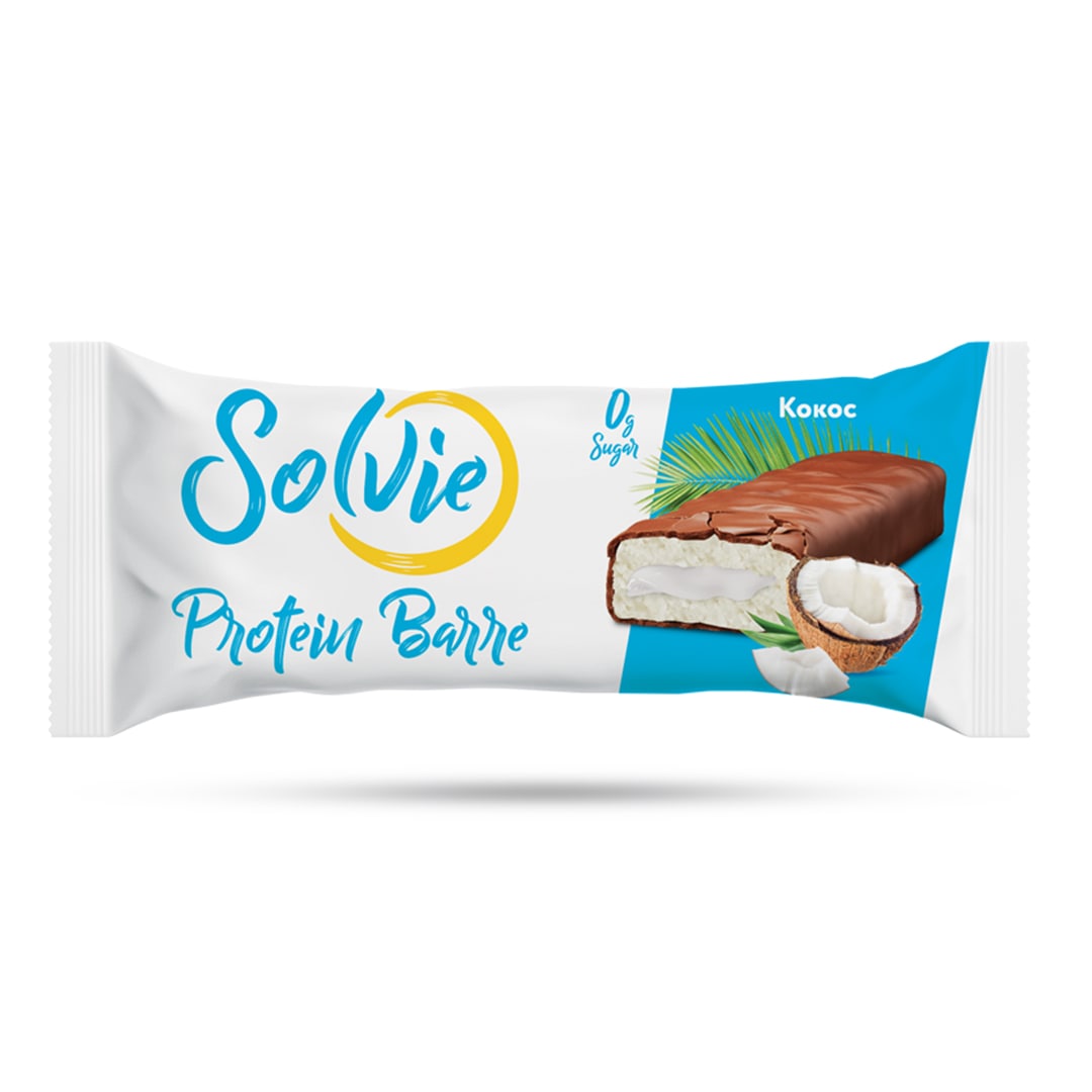 Протеиновый батончик SOLVIE 50 гр АССОРТИ 8 штук( 4 вкуса*2шт)