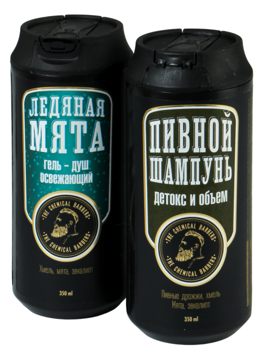 Подарочный набор мужской The Chemical Barbers 2 в 1 Good Morning шампунь для волос 350 мл + гель для душа 350 мл