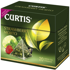 Чай зеленый «Curtis» Strawberry Mojito, 20х1.7 г