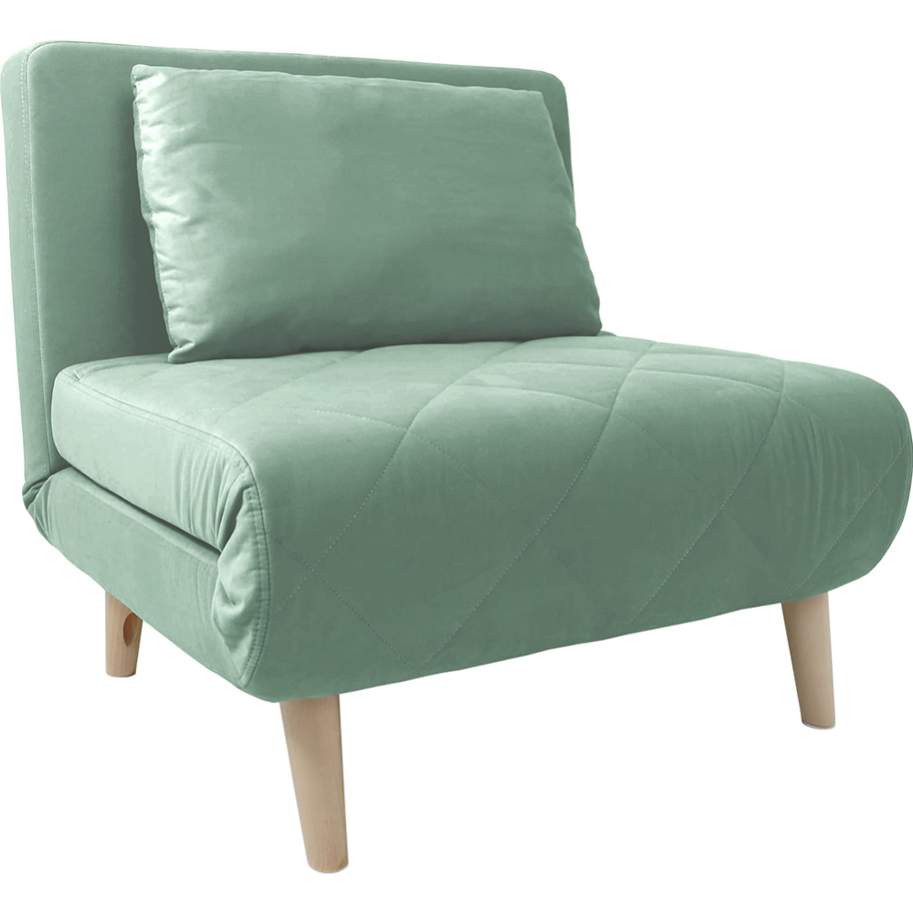 Кресло-кровать «Ижмарка» Элли 80, мятный Antonio mint/бук