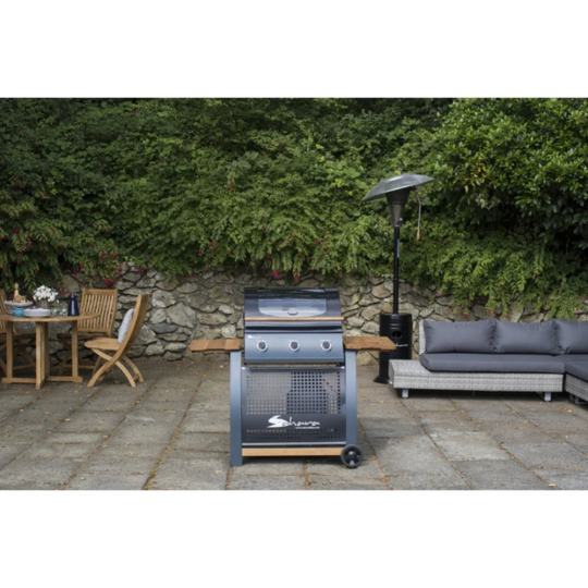 Газовый гриль «Sahara» 3 Burner Oak BBQ, дымчатый/дуб