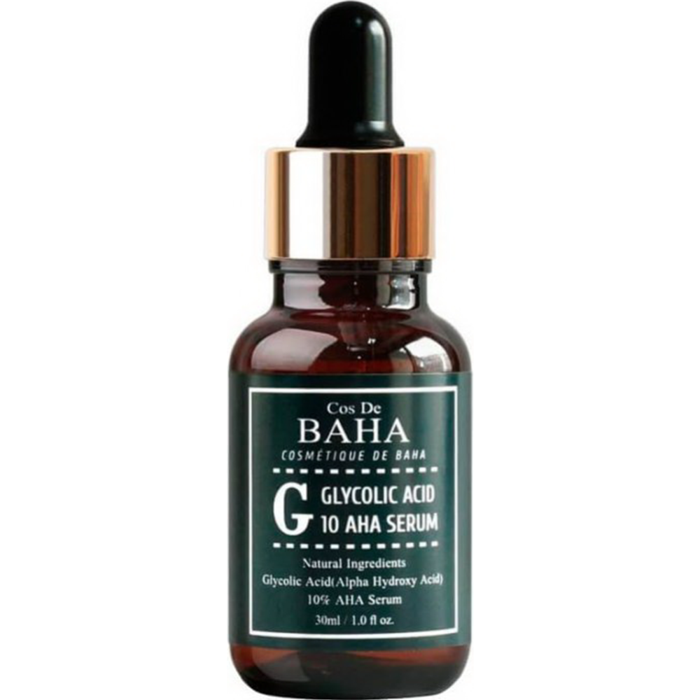 Картинка товара Сыворотка для лица «Cos de Baha» Glycolic Acid 10 AHA Serum, 30 мл