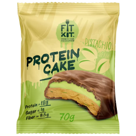 Протеиновое печенье Fit Kit Protein Cake, 70 гр. (Фисташковый крем)