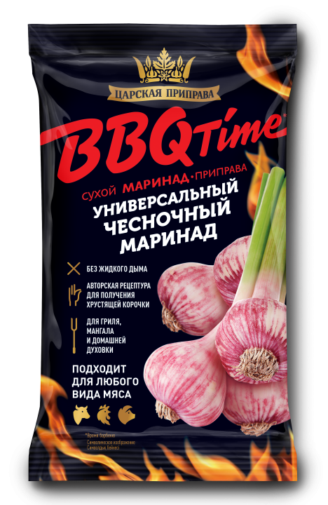 BBQ Time маринад-приправа универсальный чесночный «Царская приправа» пакет 20х30г