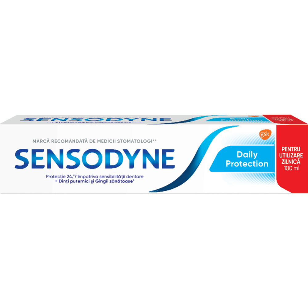 Зубная паста «Sensodyne» ежедневная защита, 100 мл.