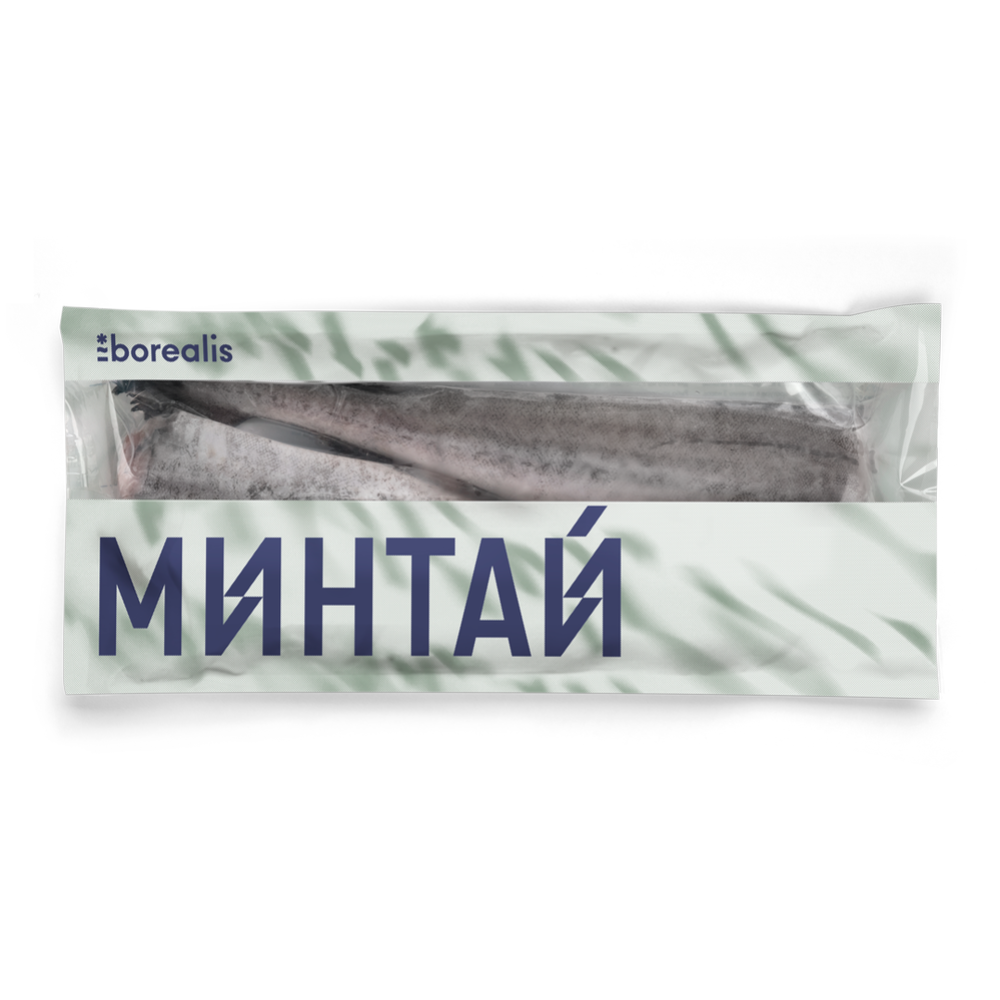 Минтай «Borealis» потрошеный без головы, мороженый, 750 г #0