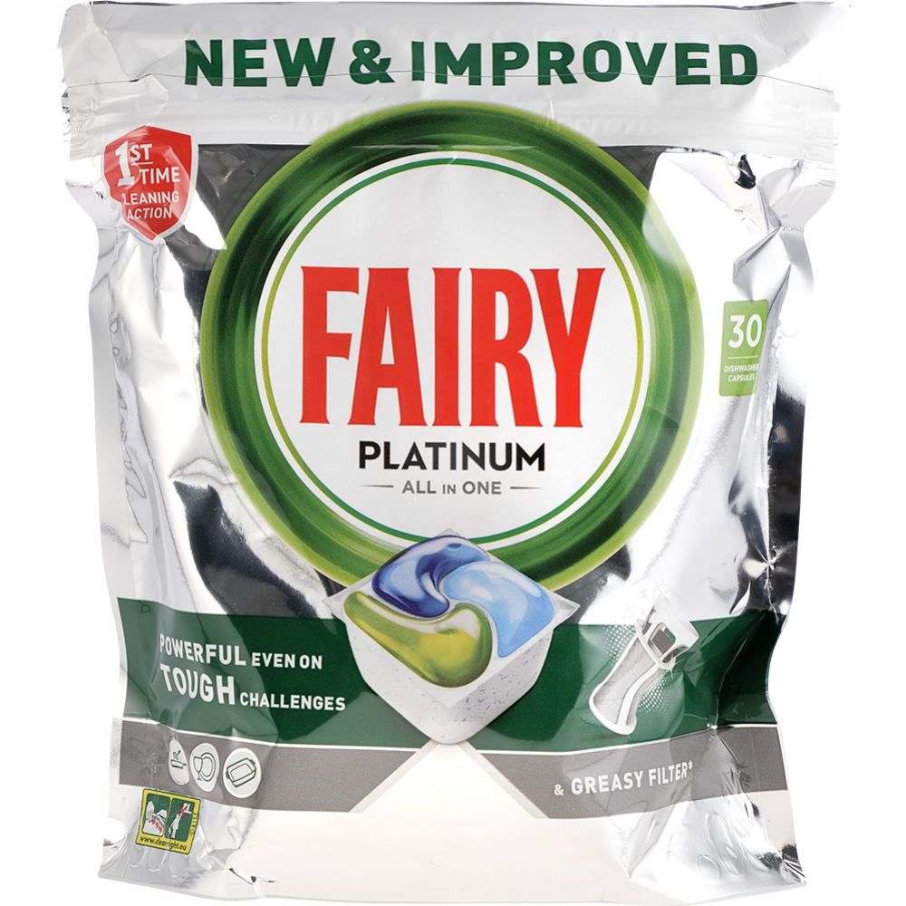 Таблетки для посудомоечной машины «Fairy» Platinum All in One, 30 шт купить  в Минске: недорого в интернет-магазине Едоставка