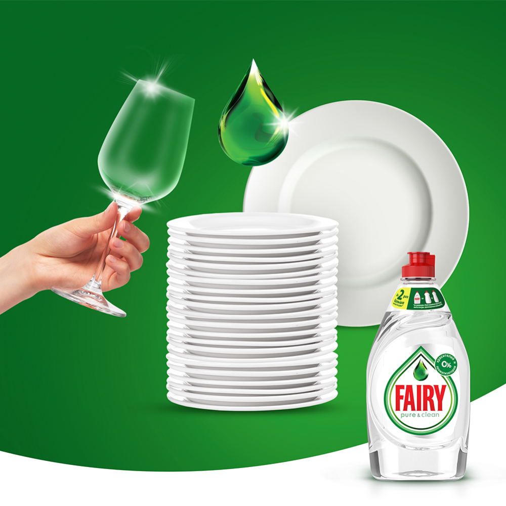 Средство для мытья посуды «Fairy Pure» 900 мл #6