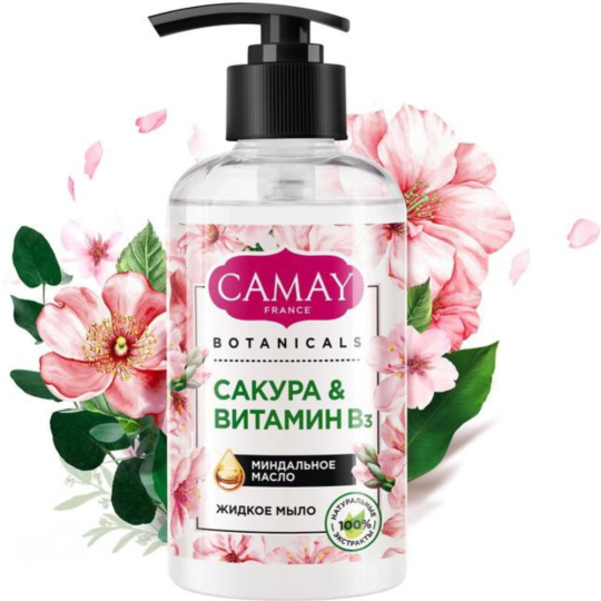 Мыло жидкое «Camay» Botanicals, Японская сакура, 68526772, 280 мл