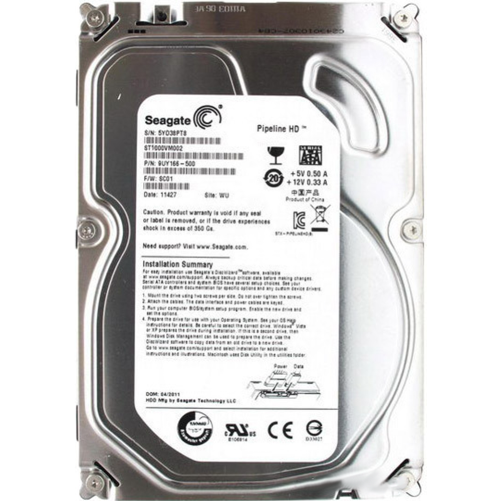 Жесткий диск «Seagate» 1TB, ST1000VM002 SATA3-600